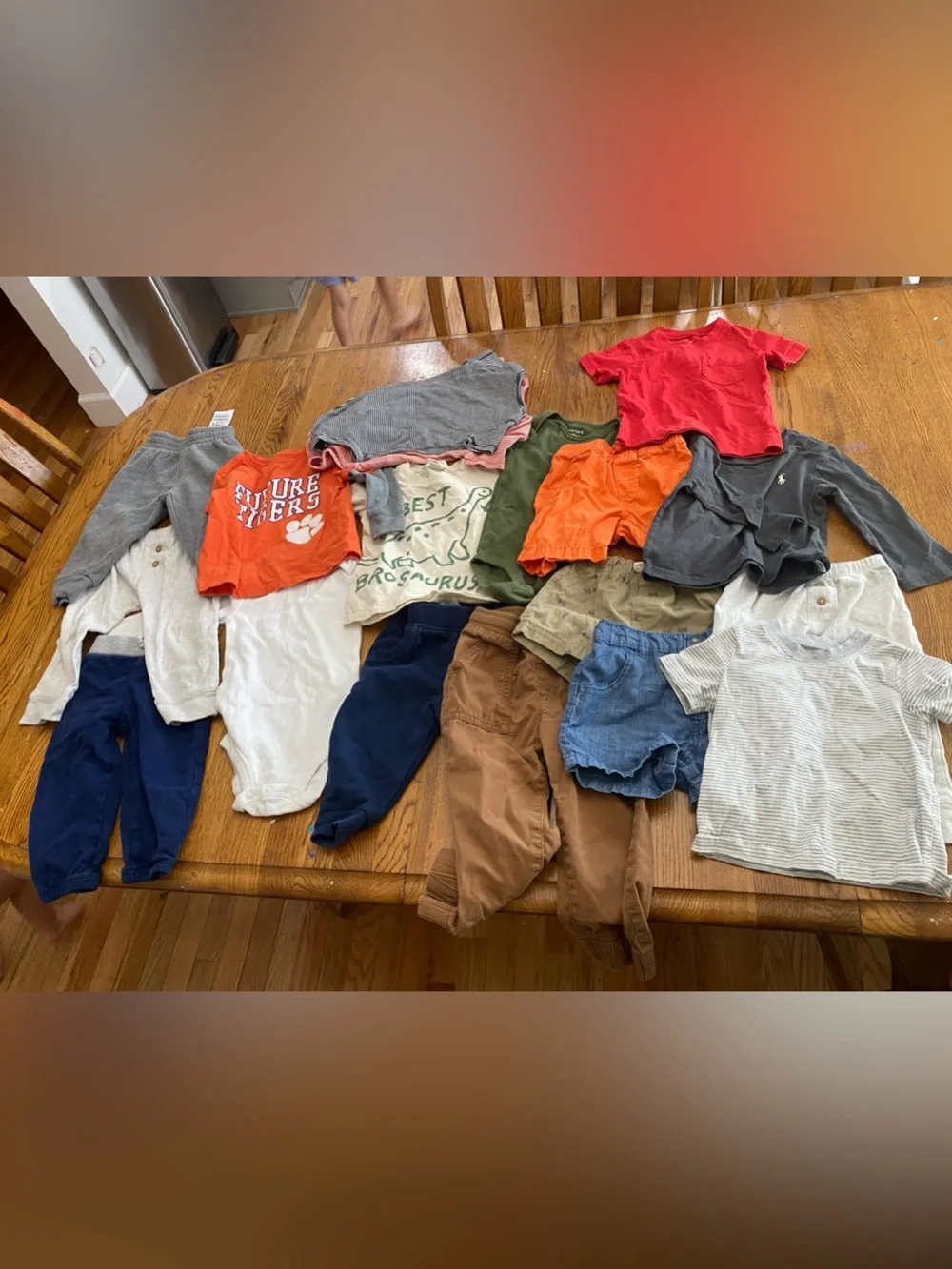 Mixed Baby Boy Clothing Lot - Blue, Yellow, Gray, Red